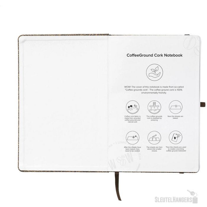 Coffeeground Cork Notebook A5 Notitieboek
