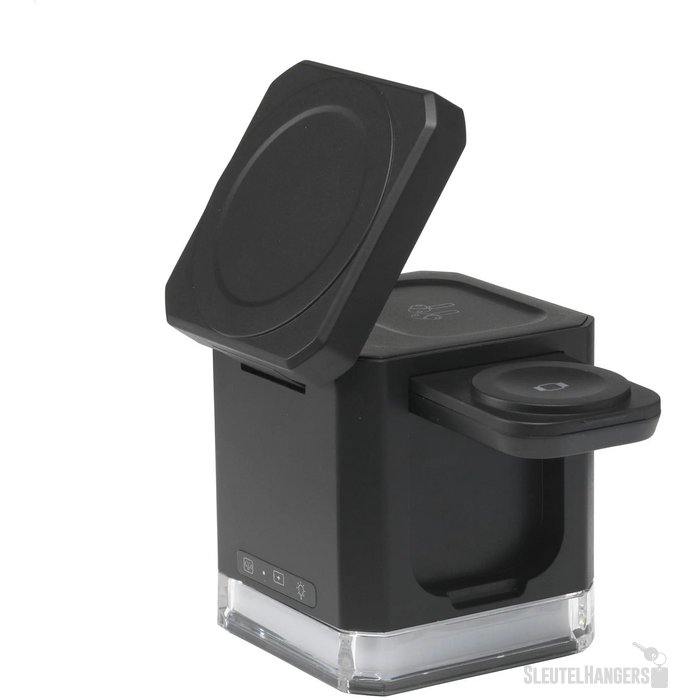 Cube Magsafe 3-In-1 Rcs Recycled Abs Charging Stand Zwart