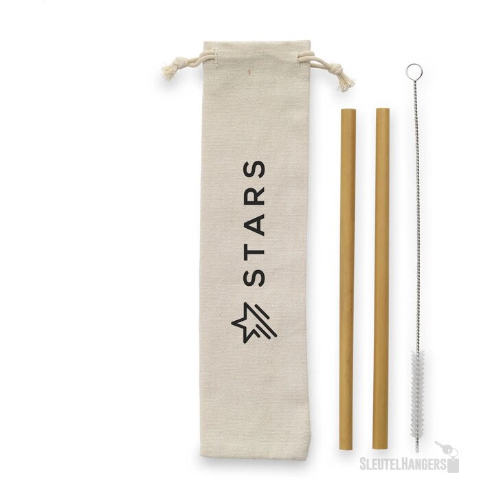 Eco Bamboe Straw Set Bamboe Rietjes Bamboe