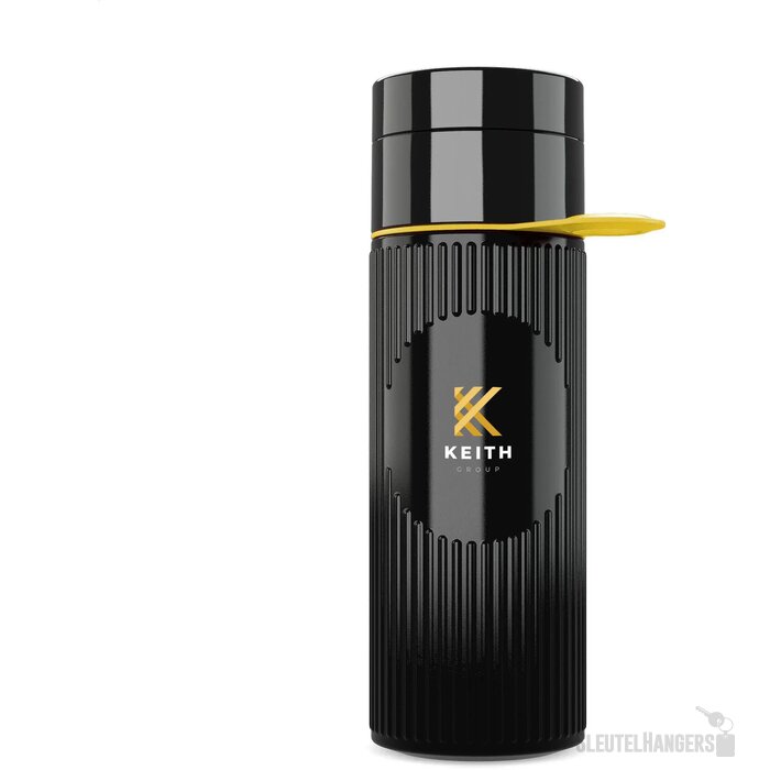 Join The Pipe Atlantis Ring Bottle Black 500 Ml Zwart/Geel