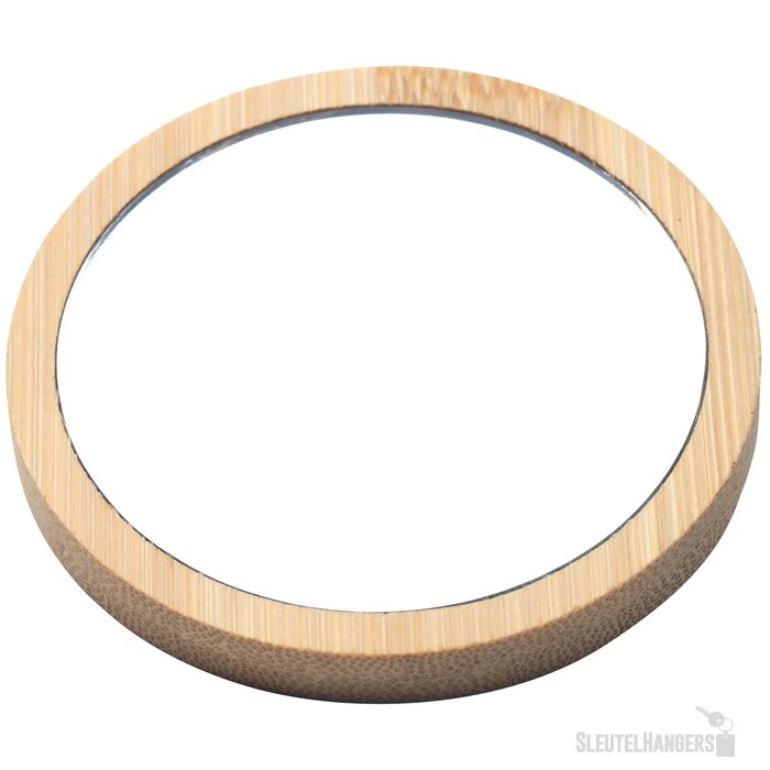 Make-Up Mirror Bamboo Spiegeltje Houtbruin
