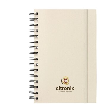 Sugarcane Bagasse Spiral Notebook A5 Notitieboek Ecru