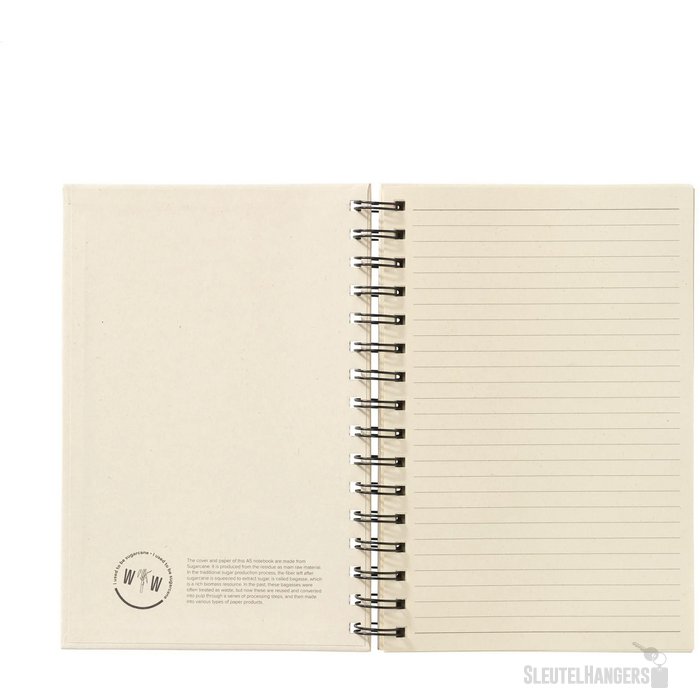 Sugarcane Bagasse Spiral Notebook A5 Notitieboek