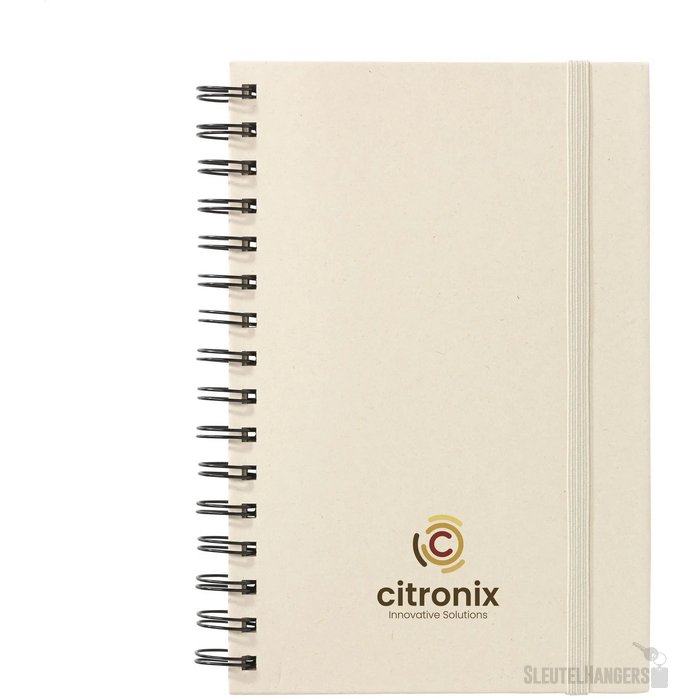 Sugarcane Bagasse Spiral Notebook A5 Notitieboek Ecru