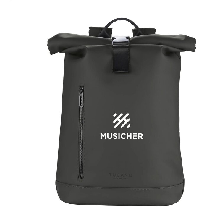 Tucano Gommo Rolltop Backpack 15,6 Inch Handbagage Zwart