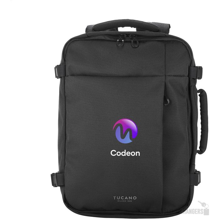 Tucano Tugo 3M Cabin Backpack 15,6" Handbagage Rugzak Zwart