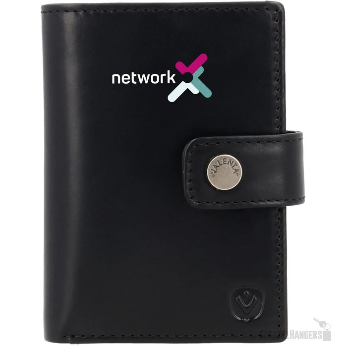 Valenta Card Wallet Leather Magsafe Luxe Zwart