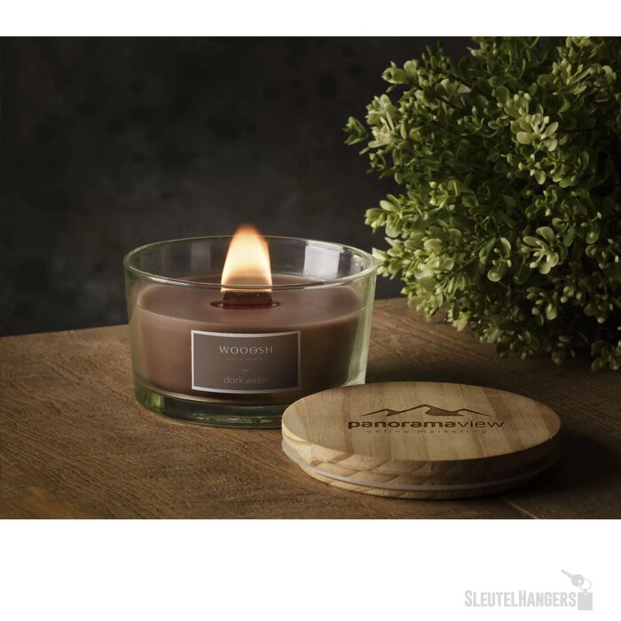 Wooosh Flame Scented Candle Dark Amber Geurkaars